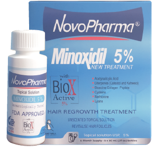 Minoxidil 5% USP + BioXactive 5% – Advanced Formula / Novopharma USA