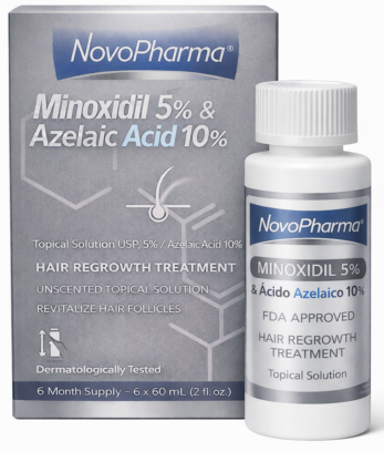 Minoxidil 5% + Azelaic Acid 10% – Advanced Formula / NovoPharma USA