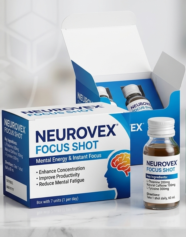 NEUROVEX FOCUS SHOT  Mental Energy & Instant Focus
